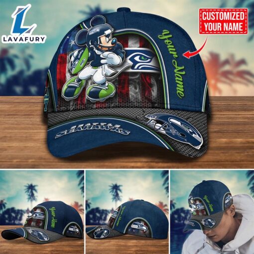 NFL Seattle Seahawks Mickey Cap Trending New Arrivals Custom Cap