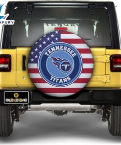 NFL Tennessee Titans Spare Tire Covers Custom US Flag Style