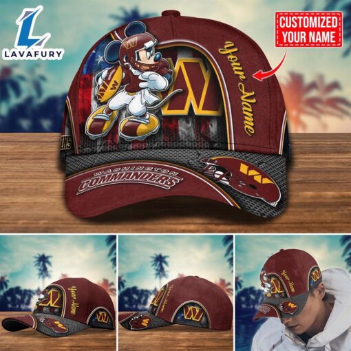 NFL Washington Commanders Mickey Cap Trending New Arrivals Custom Cap