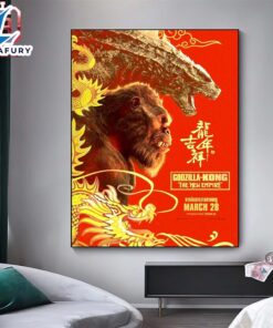 New International Lunar New Year 2024 Poster For Godzilla X Kong A New Empire Canvas