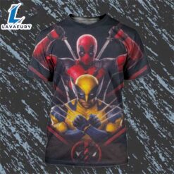 New Promotional Art Featuring Deadpool And Wolverine In Deadpool 3 All Over Print Shirt