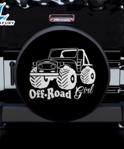 Off Road Girl Car Spare Tire Covers Gift For Campers