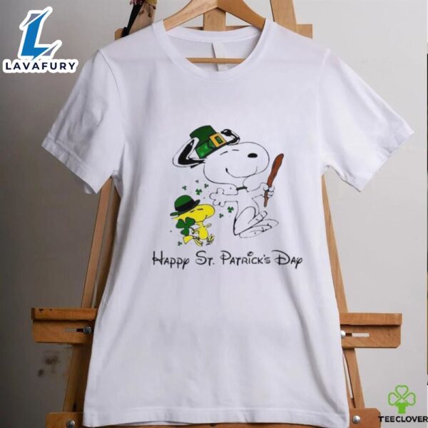 Official Snoopy And Woodstock Happy St Patrick’s Day 2024 Shirt