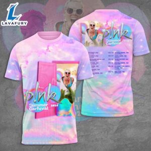 P!Nk Pink Singer Summer Carnival 2024 Tour 3d T-Shirt