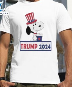 Snoopy Trump 2024 Unisex White…