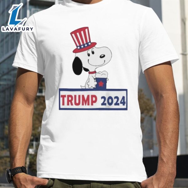 Snoopy Trump 2024 Unisex White Shirt