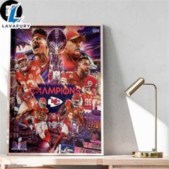 The Chiefs Are Super Bowl Champions 2024 Fan Gifts Home Decor Poster Canvas