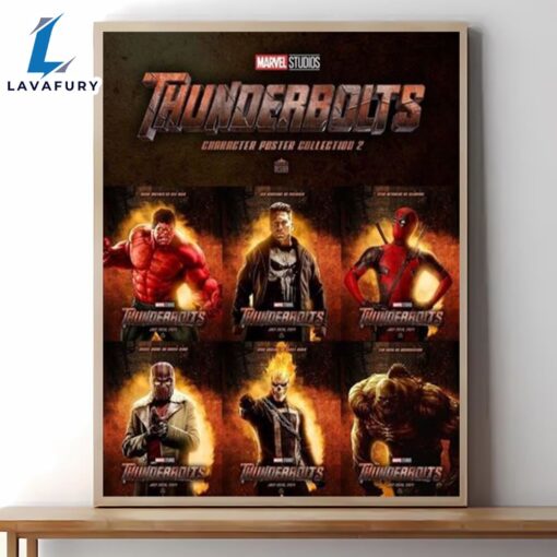 Thunderbolts 2024 Character Movie Poster Canvas