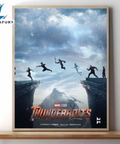 Thunderbolts 2024 Movie Marvel Decorations Poster Canvas