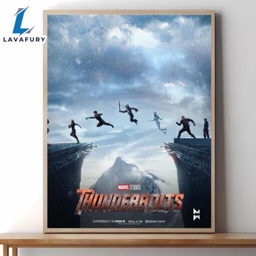 Thunderbolts 2024 Movie Marvel Decorations Poster Canvas