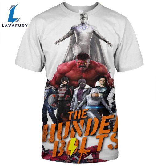 Thunderbolts 2024 Movie Marvel Poster 3d Shirt