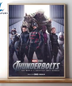 Thunderbolts 2024 Movie Marvel Poster Canvas