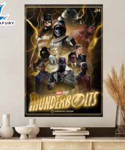 Thunderbolts Marvel Movie 2024 Poster Canvas