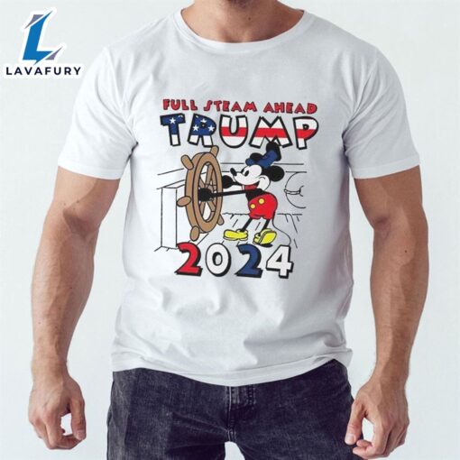 Trump 2024 Full Steam Ahead Mickey Shirt