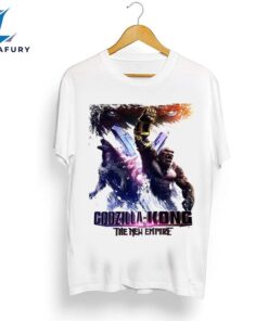 Vintage Godzilla X Kong The New Empire 2024 White Shirt
