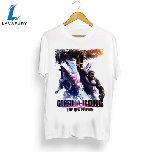 Vintage Godzilla X Kong The New Empire 2024 White Shirt