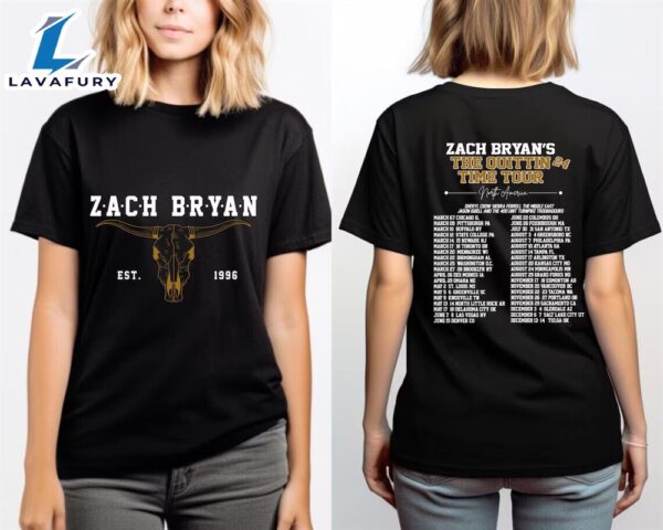 Zach Bryan The Quittin Time 2024 Tour Shirts