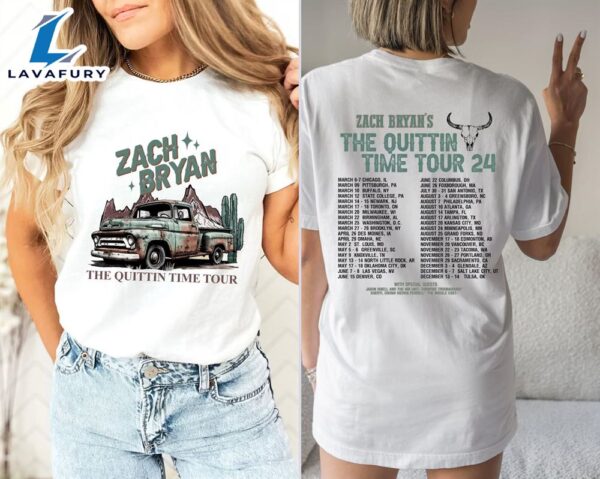 Zach Bryan The Quittin Time Tour 2024 Shirt For Fan