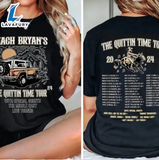 Zach Bryan The Quittin Time Tour 2024 T-Shirt