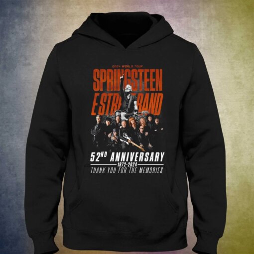 2024 World Tour Bruce Springsteen E Street Band 52nd Anniversary 1972 – 2024 T-Shirt