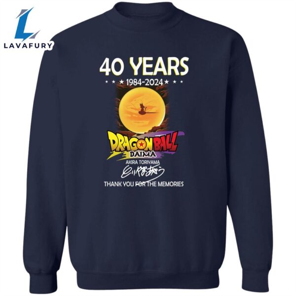 40 Years 1984 2024 Dragon Ball Daima Akira Toriyama Shirt