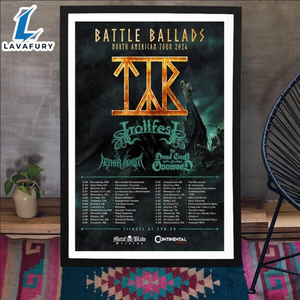 Battle Ballads 2024 North American Tour Poster