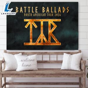 Battle Ballads 2024 North American Tour Poster Canvas