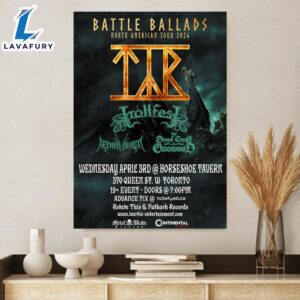 Battle Ballads – North American Tour 2024 Canvas