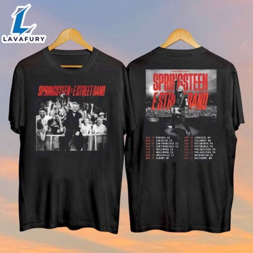 Bruce Springsteen And E Street Band 2024 World Tour T-Shirt