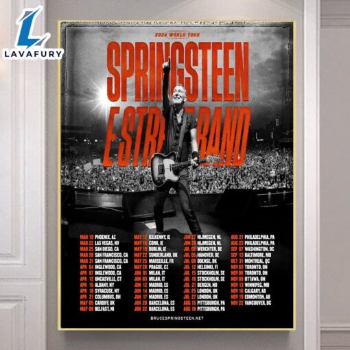 Bruce Springsteen And The E Street Band World Tour 2024 Poster