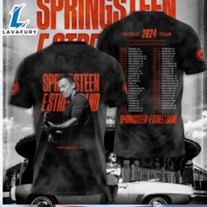 Bruce Springsteen & E Street Band World Tour 2024 3d T-Shirt
