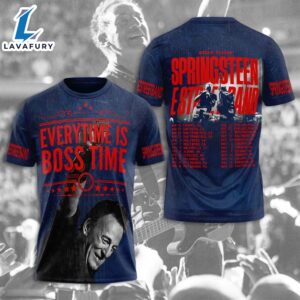 Bruce Springsteen Everytime Is Boss Time E Street Band World Tour 2024 T-Shirt
