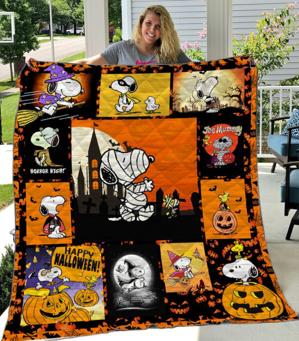 Cartoon Character Mummy Snoopy Halloween Quilt Fleece Blanket Fan Made All Season 3d Blanket Mother Day Gift