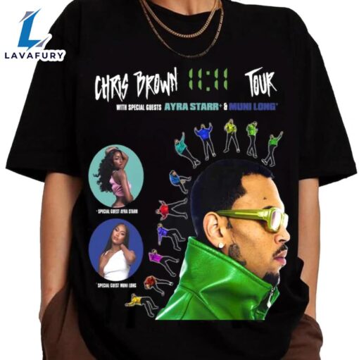 Chris Brown 11 11 Tour 2024 Shirt