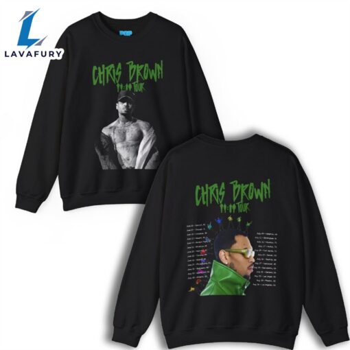 Chris Brown 11 11 Tour Dates (2024 New Version) Unisex Sweatshirt