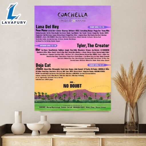 Coachella Valley Music And Arts Festival Announces 2024 Poster Canvas