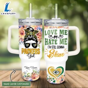 Custom Name GBP Girl I’m Still Gonna Shine 40oz Stainless Steel Tumbler with Handle and Straw Lid