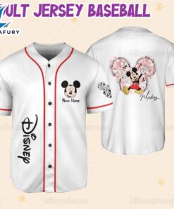 Custom Name Mickey Baseball Jersey…