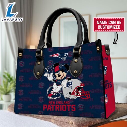 Custom Name NEP DS1188 Mickey Mouse Theme Pattern Premium Leather Handbag &amp Women Wallet