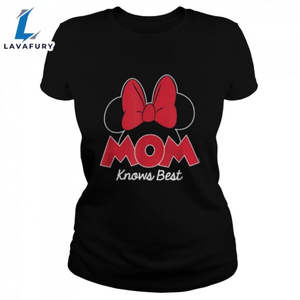 Disney Mom Minnie Bow Mom Knows Best T-Shirt
