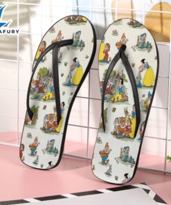 Disney Snow White And Dwarfs Pattern Gift For Fan Flip Flop Shoes
