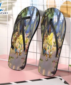 Disney Snow White and The Seven Dwarfs Dancing v8 Gift For Fan Flip Flop Shoes