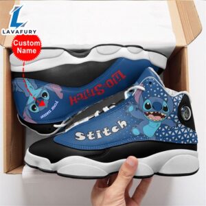 Disney Stitch 2 Personalized Name Air JD13 Sneakers Custom Shoes