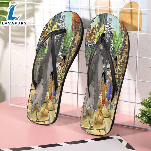Disney The Jungle Book All Characters9 Gift For Fan Flip Flop Shoes