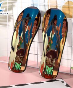 Disney The Princess And The Frog  Happy Time Gift For Fan Flip Flop Shoes