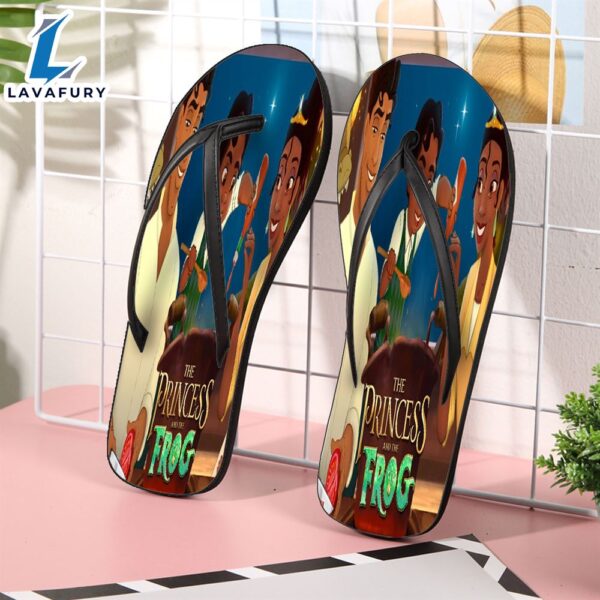 Disney The Princess And The Frog  Happy Time Gift For Fan Flip Flop Shoes