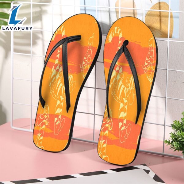 Disney The Tigger Movie Logo Gift For Fan Flip Flop Shoes