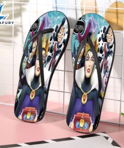 Disney Villains All Characters Gift For Fan Flip Flop Shoes