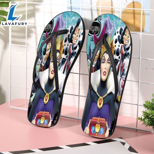 Disney Villains All Characters Gift For Fan Flip Flop Shoes