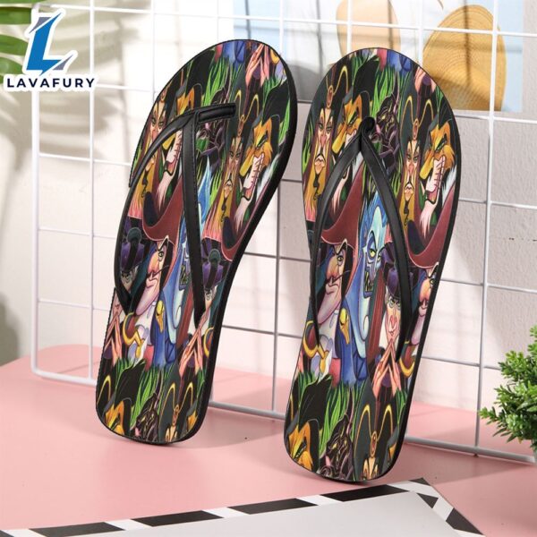 Disney Villains All Characters25 Gift For Fan Flip Flop Shoes